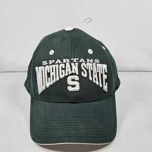 Michigan State Spartans Green Embroidered Baseball Hat Top of the World New